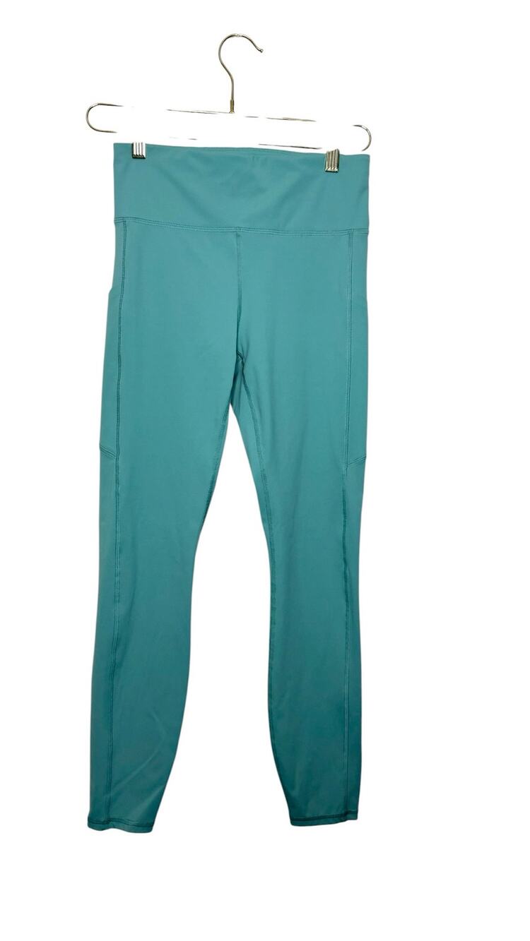 Vuori Stride Leggings Womens S Small Teal Green 7/8 Performance Athletic VW429